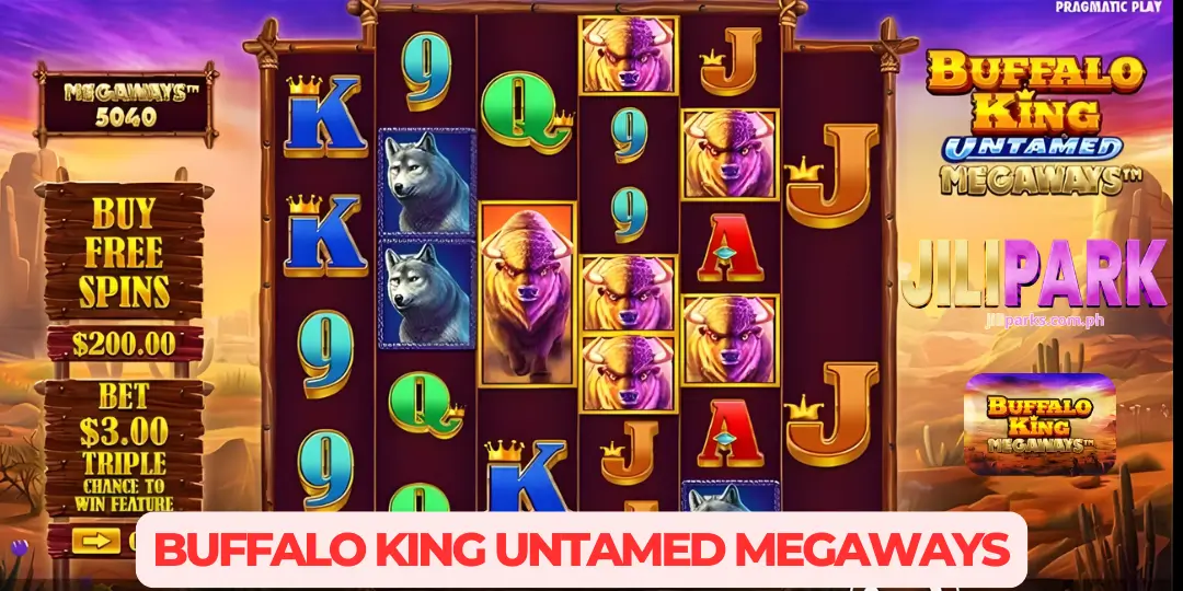 Slot Buffalo King Untamed Megaways – Over view, Rtp,Tips & How to Play at JiliPark 2 interface Buffalo King Untamed Megaways